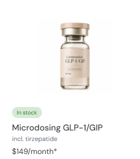 Microdosing GLP-1/GIP